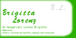 brigitta lorenz business card